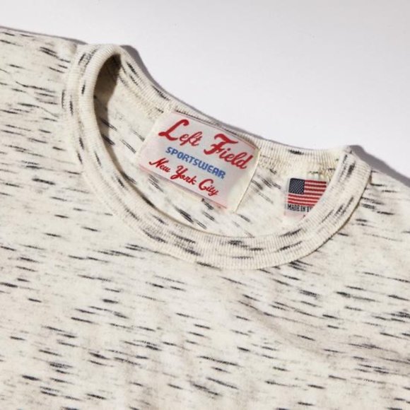 Left Field NYC L/S 40's Tee - Oatmeal Heather - Picture 2 of 3